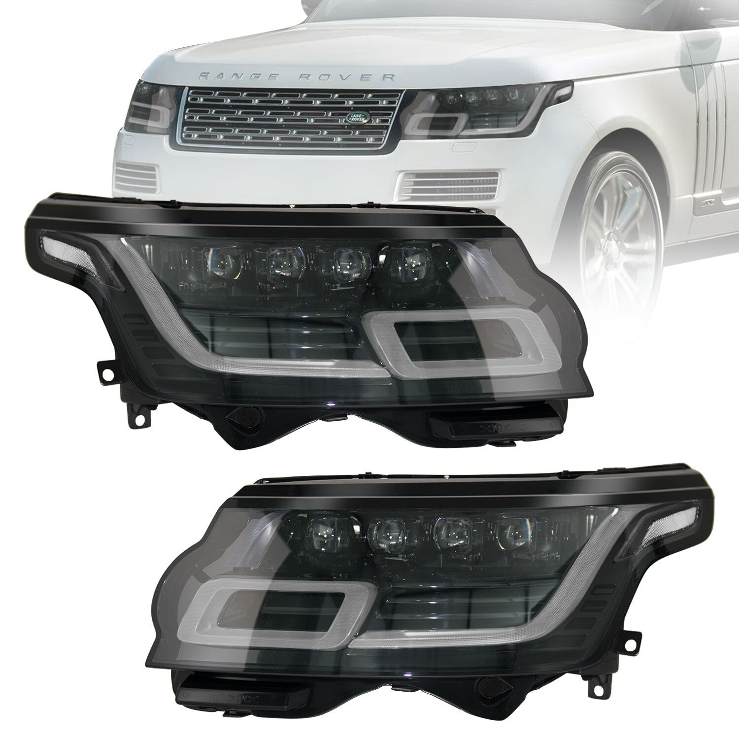 Direct Fit Front Headlight Assembly for Land Rover for Range Rover Vogue 2014-2017