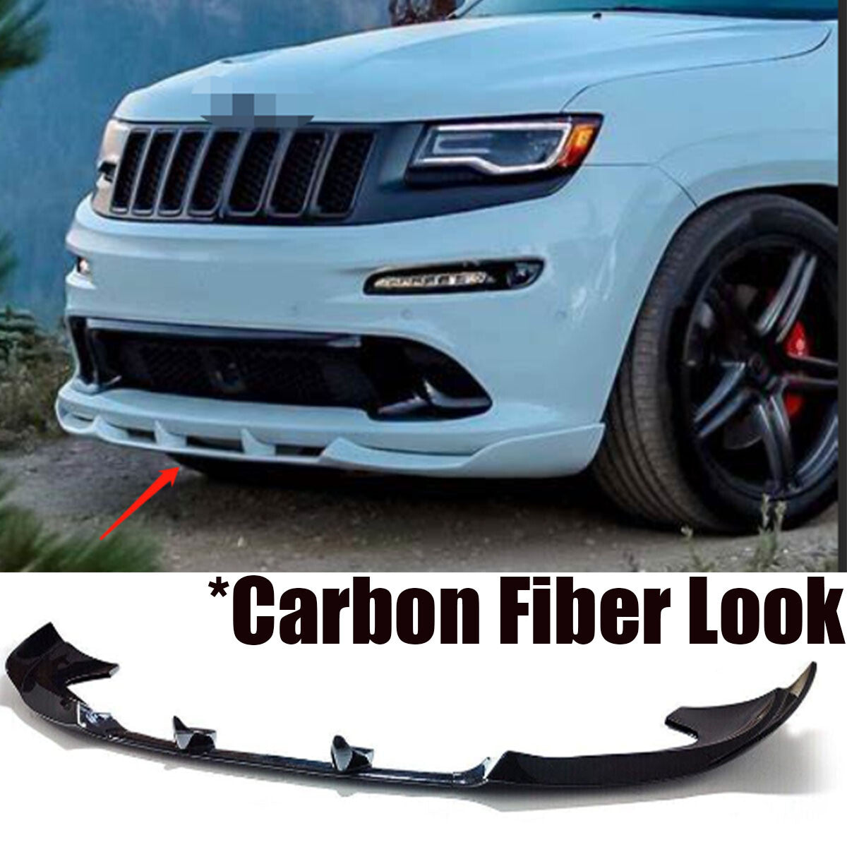 Front bumper lip separator boiler kit for Jeep Grand Cherokee SRT SRT8 2012-2016 Q