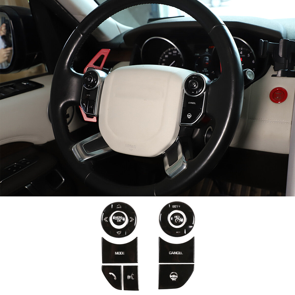 ABS smoked black taillight cover decoration suitable for Subaru XV 2018-2022- v