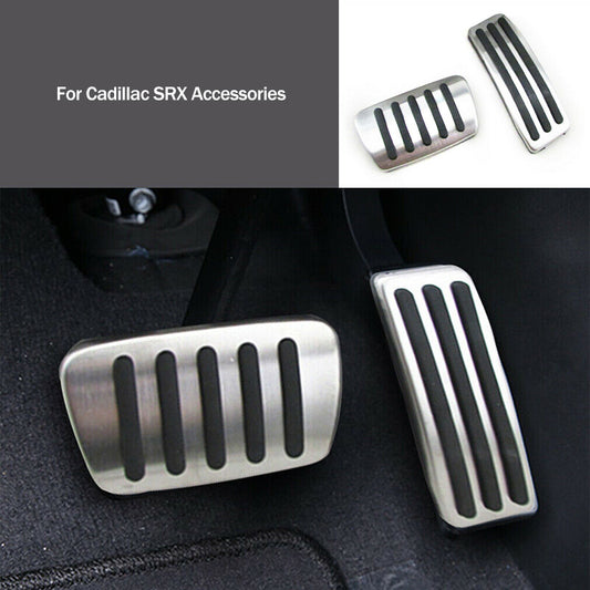 Metal pedal gas fuel brake footrest cover mat trim for Cadillac SRX accessories - n