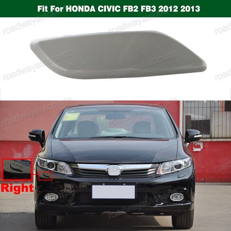 Right Headlamp Washer Nozzle Jet Cover Cap Fit for HONDA for CIVIC FB2 FB3 2012 2013 Q