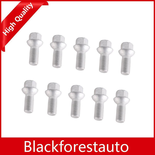 10x Wheel Lug Bolts Nuts Fits A0009904907 for Mercedes-Benz W204 C209 E350 SL50 Q