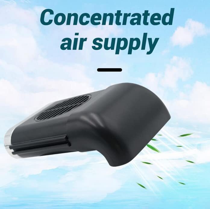White Auto SUV Cab for Seat Back Air Cooling Fan for Mini USB Portable Headrest Cooler Q