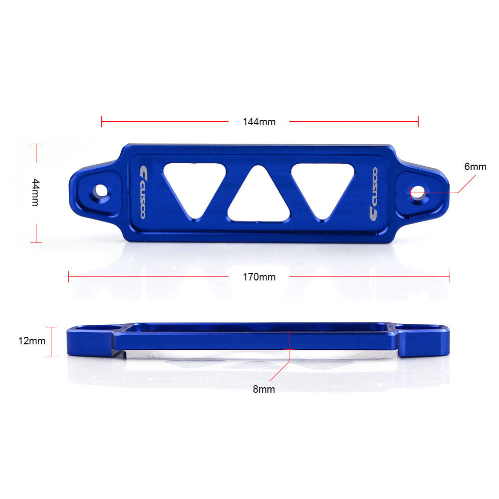 Battery Tie Down Bracket+Car Oil Filler Cap+Radiator Stay Bracket Blue Q