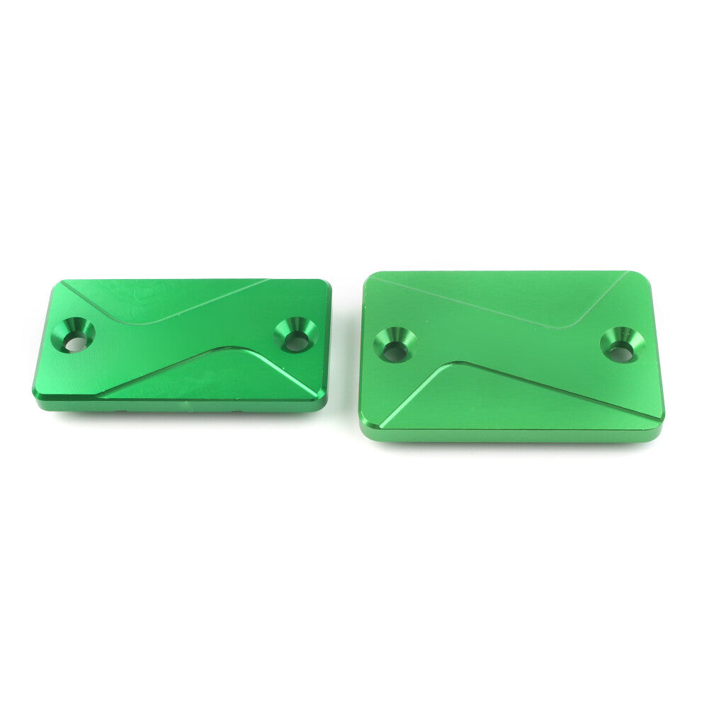 for Kawasaki KLX125 150S KLX250 Front Rear Brake Reservoir Fluid Covers Caps Q