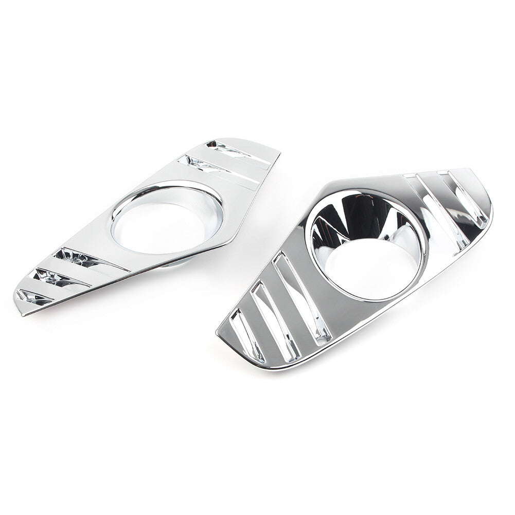 Front Fog Light Lamp Cover Trim Decor for Toyota New RAV4 2019 2020 2PCs Chrome