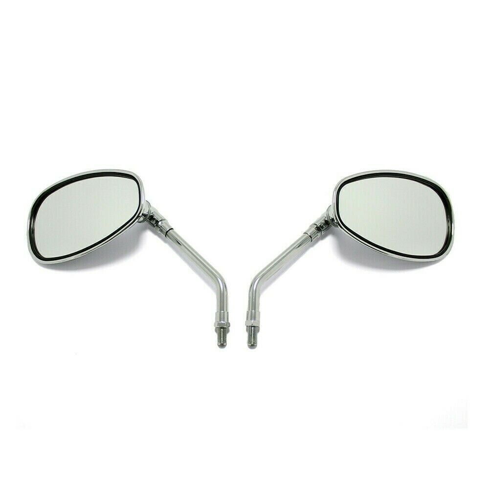 10mm Chrome-plated Motorcycle Rearview Mirrors for Kawasaki KZ1000A, KZ1000D, KZ1000C Q