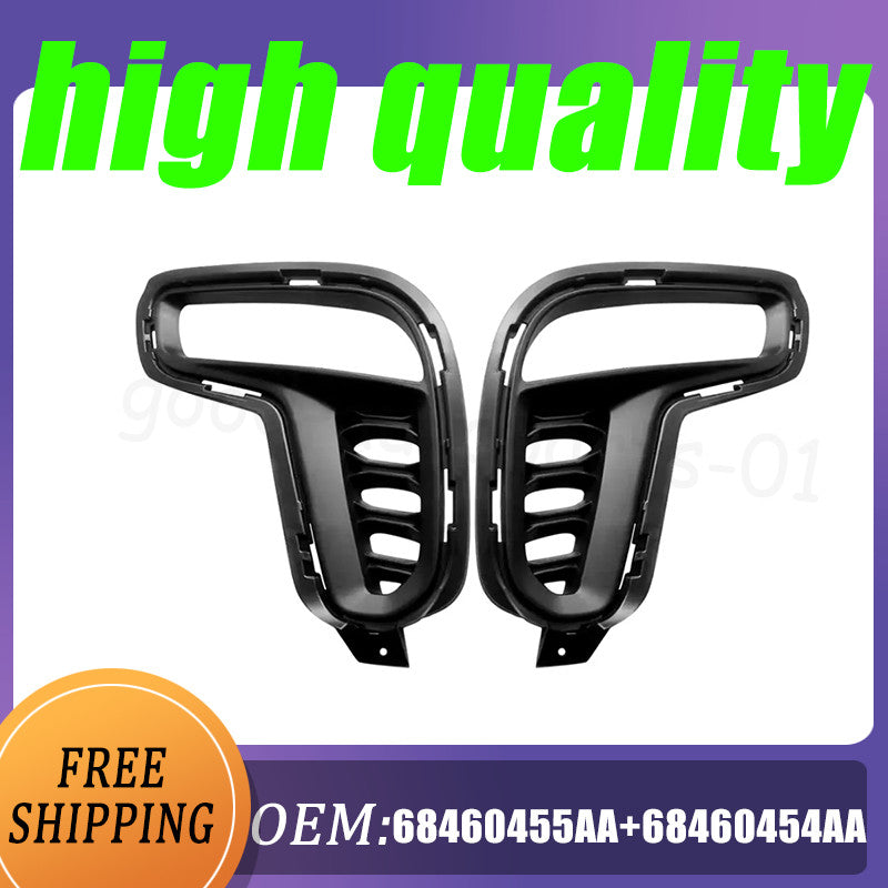 Two-pack of 68460455AA/454AA fog light bezels, suitable for Dodge Durango 21-22.