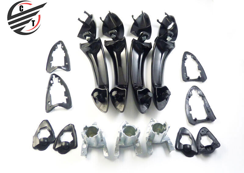 4Pcs for Bmw X5 E53 Black Outside Door Handle Front Rear Left Right 51218257737