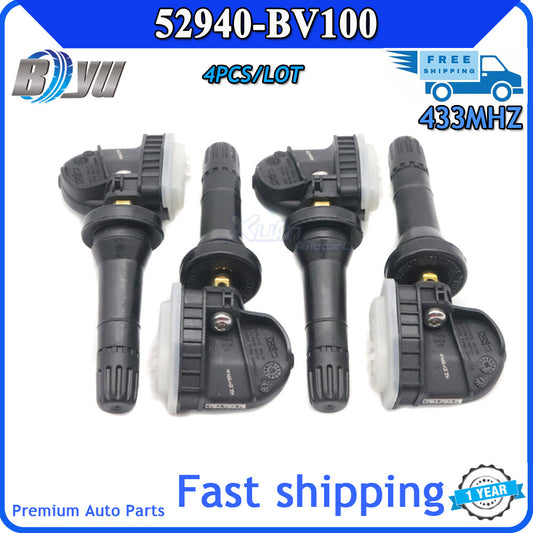Four TPMS sensors suitable for Hyundai Creta H1, Van H100, for Tucson , for Kia EV6, Sonet 52940-BV100 Q