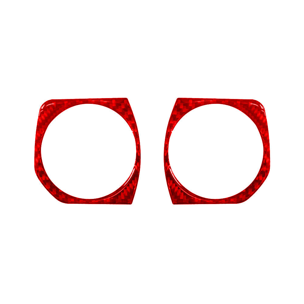 2X Carbon Fiber Reading Light Frame Cover Trim For X5 E70 X6 E71 2008-2013 v