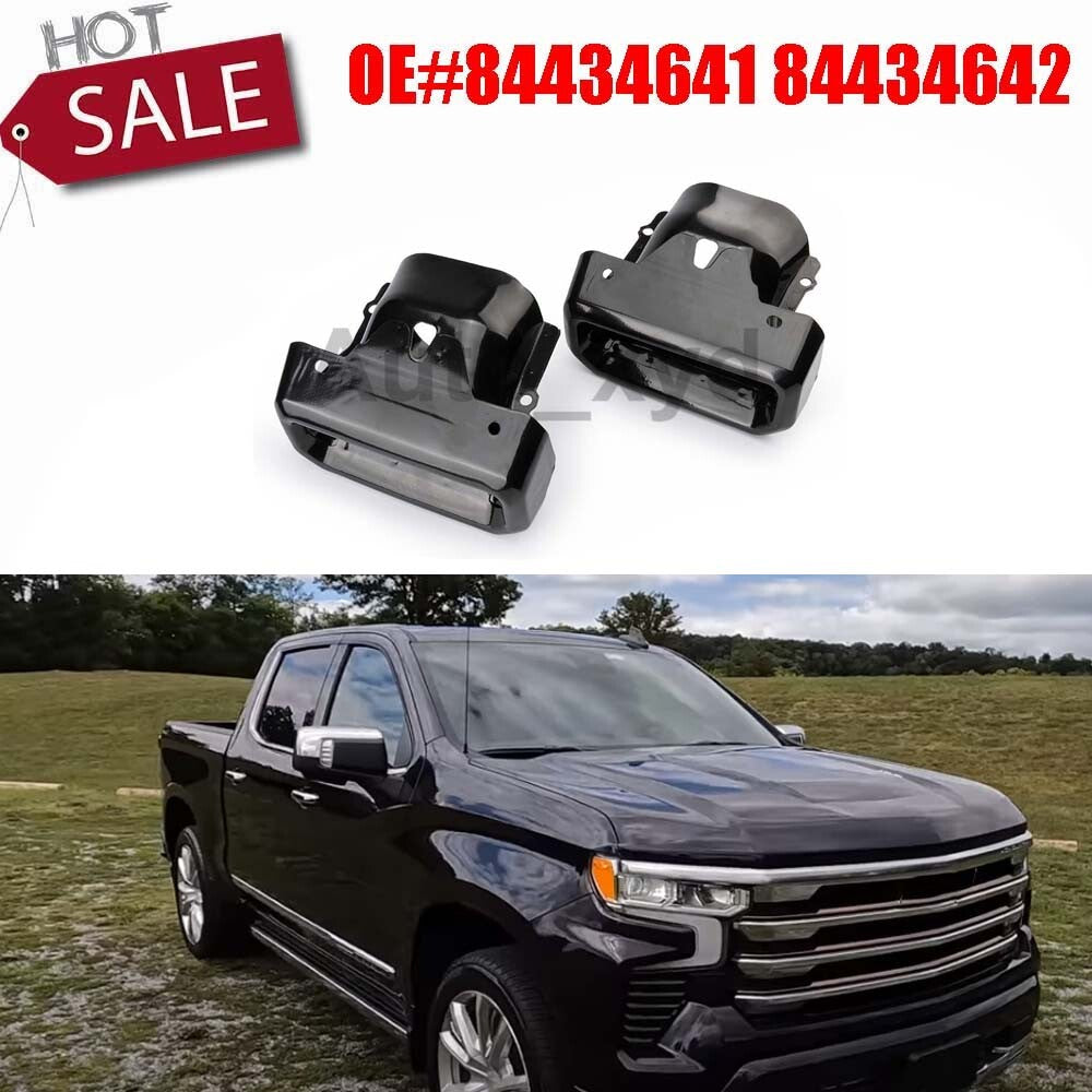 84434641 84434642 Exhaust Tips / Bezels Black for Chevy Silverado for GMC 1500 XYD Q