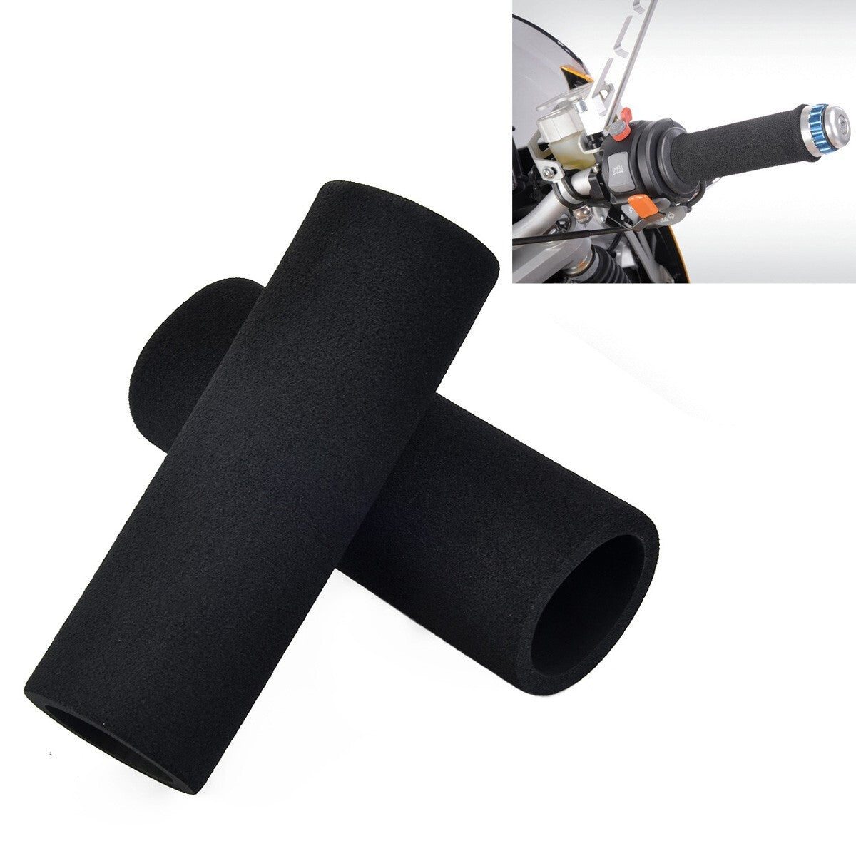 Handle Covers Motorcycle Grip Non-slip UV Resistant 2pcs Set Anti Vibration New