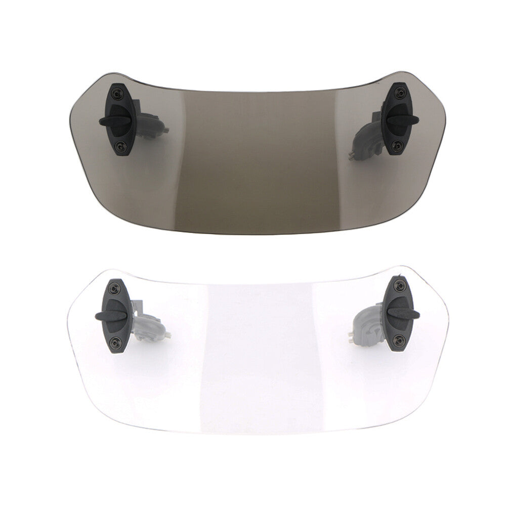 Adjustable Windshield Clip On Extension Spoiler Wind Deflector For Motorcycle Q