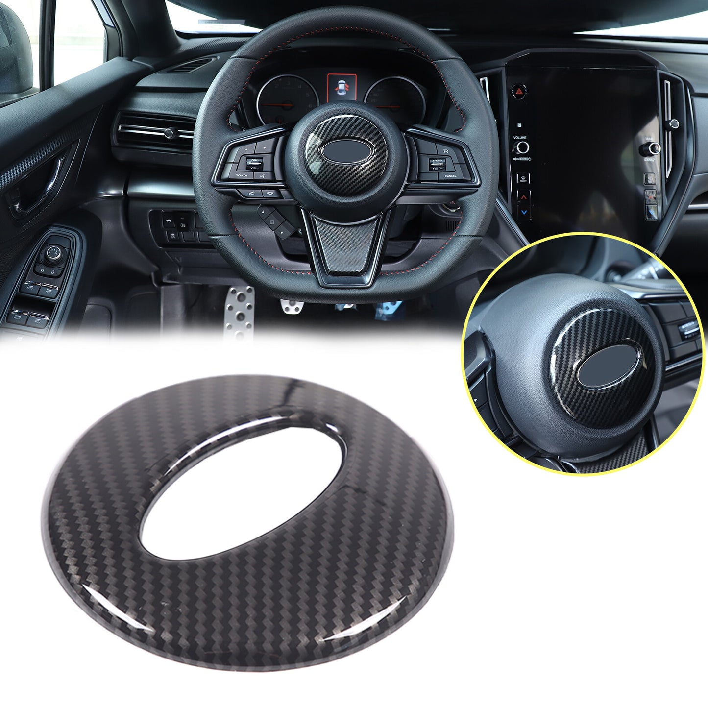 ABS carbon fiber air conditioning volume knife decoration frame suitable for 3 E90 2005-2012- v