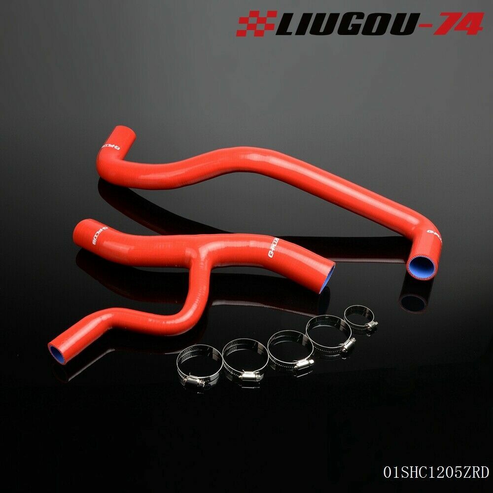 Fits 1996 - 2004 for MUSTANG V8 Red Coolant Silicone Radiator Hose Kit Brand New - v