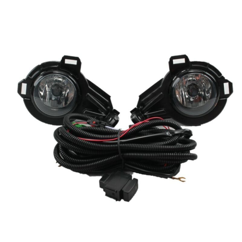 Set Fog Fog Lamp halogen+Fog Lamp Cover+Harness+Switch For Juke 2012-2014 v