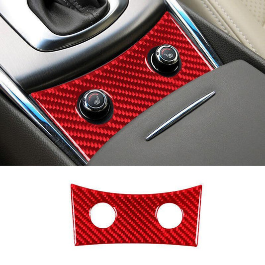 for infiniti G37 2010-13 Red Carbon Fiber Middle Console for Seat Heating Panel Trim