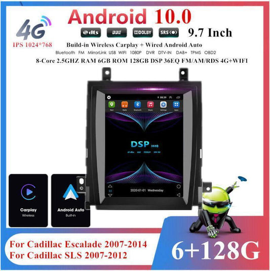 9.7 for Cadillac for Escalade 07-14 SLS 07-12 Android 6+128GB Radio GPS AM