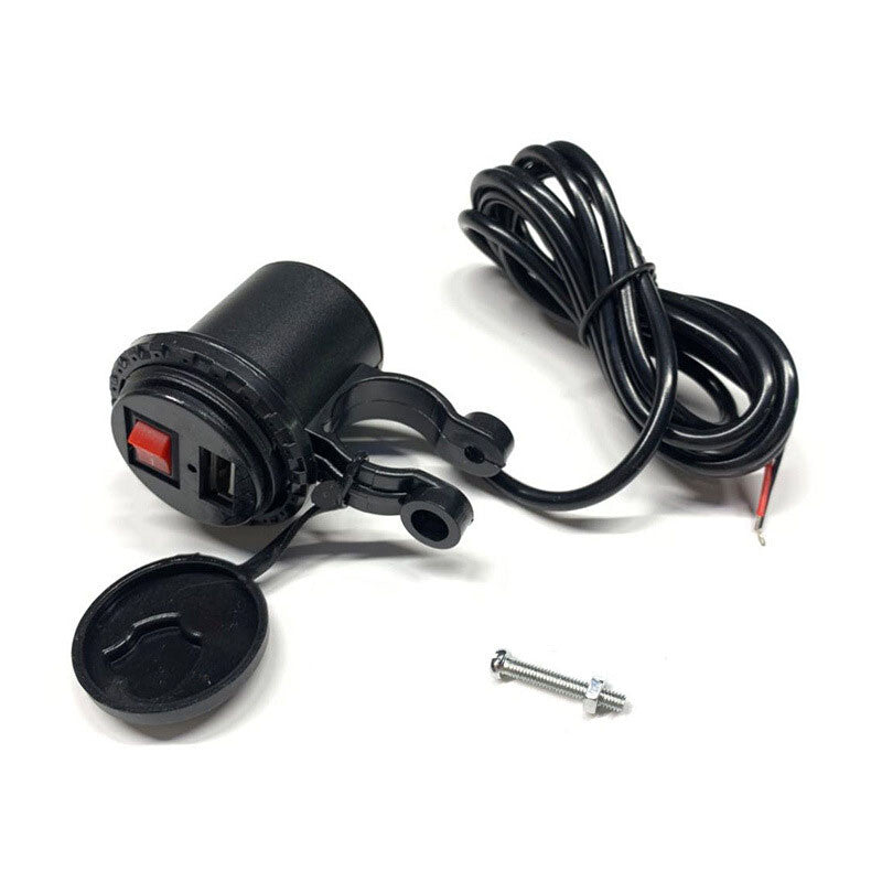 USB charger for motorcycles, bicycles, and mobile phones - 5V-2.1A, waterproof. n