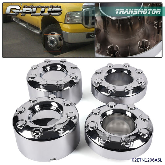 Wheel hub cover is suitable for 2005-2016 F350 F-350 double 4x4 open silver- v