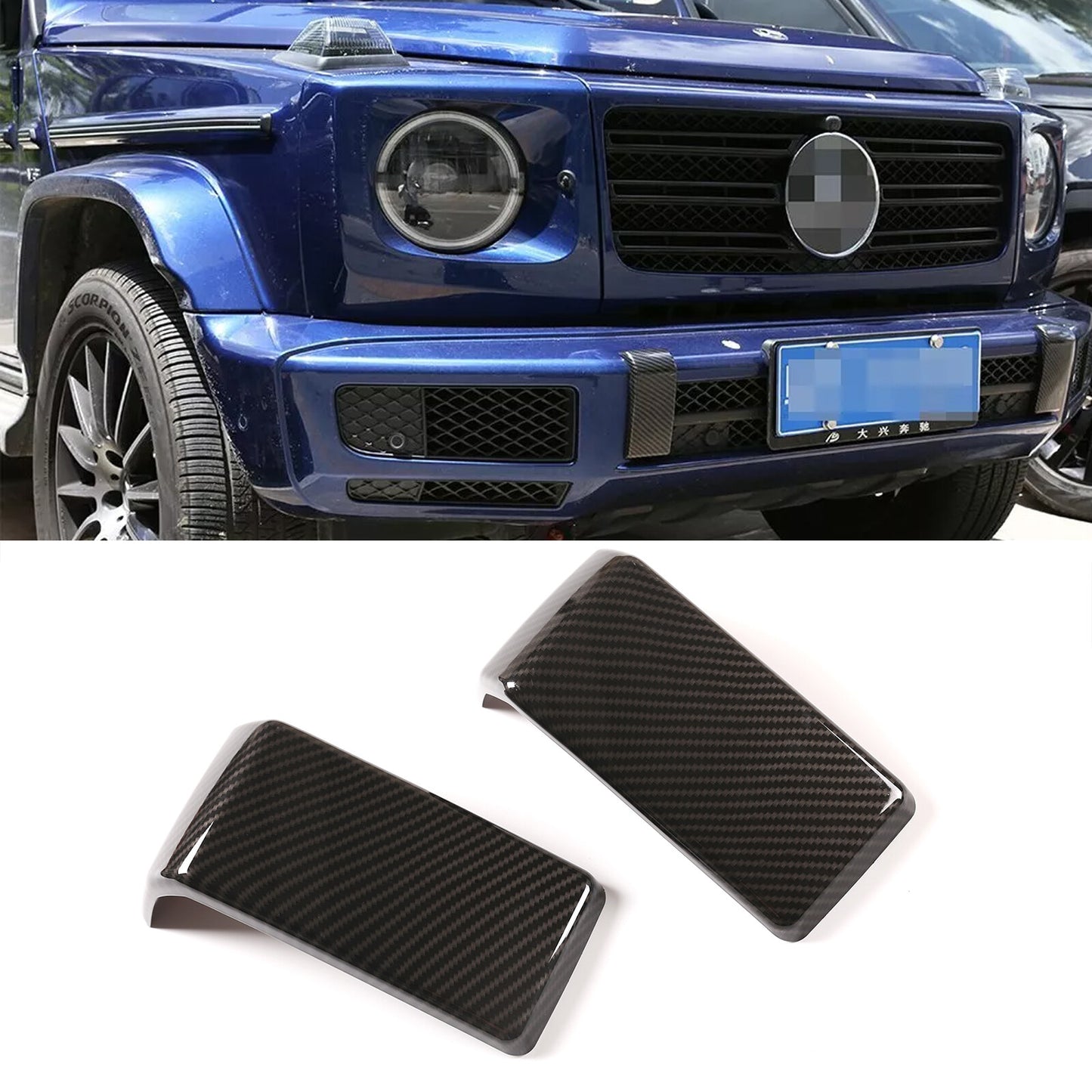 Carbon fiber ABS front bumper cover kit for G-Class W463, G500, G55, G63 (2019+-) n