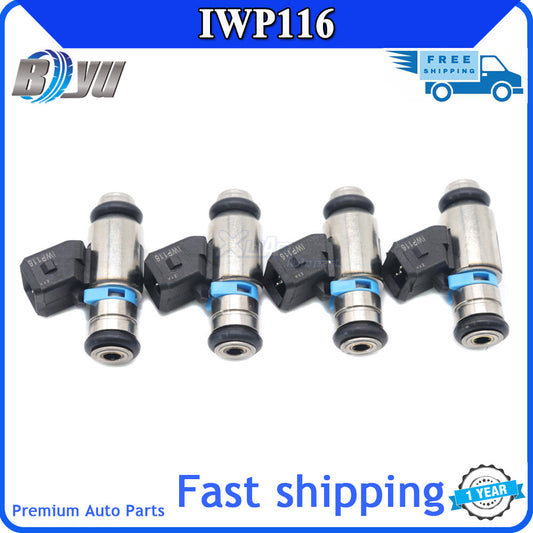 4-pack for Fiat Punto Doblo Mk2 1.2 Seicento 1.1 8V 028015816 IWP116 fuel injectors v