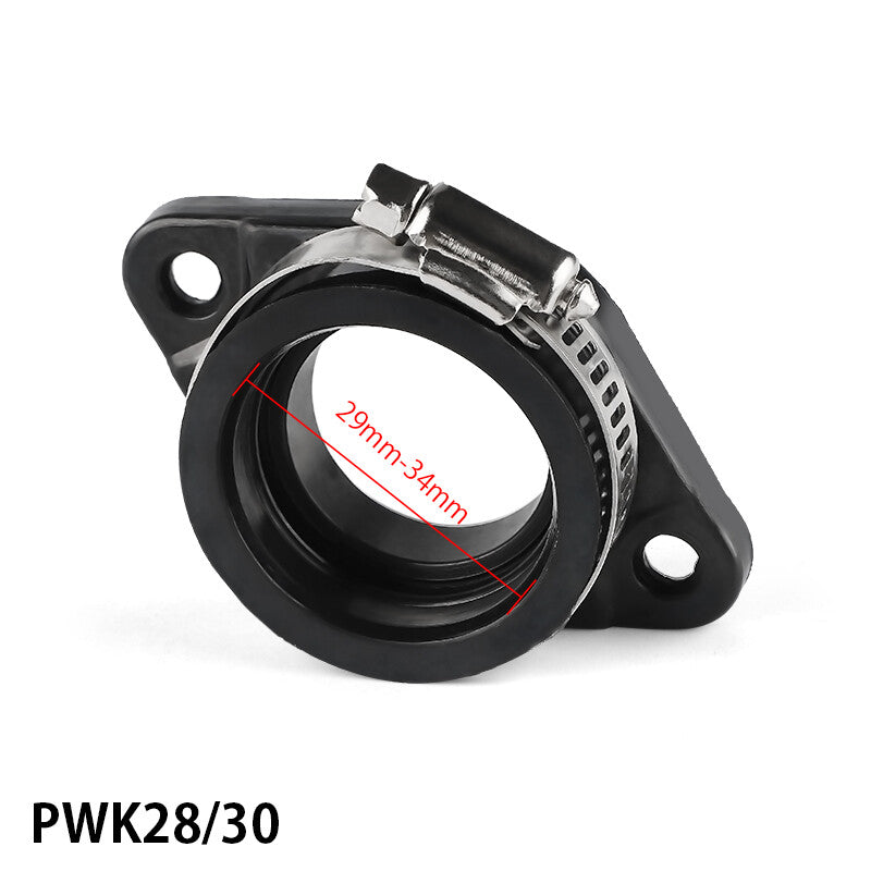 2x PWK 28/30mm Carburetor Intake Manifold Adapter Carb Pipe Boot ATV Dirt Bike