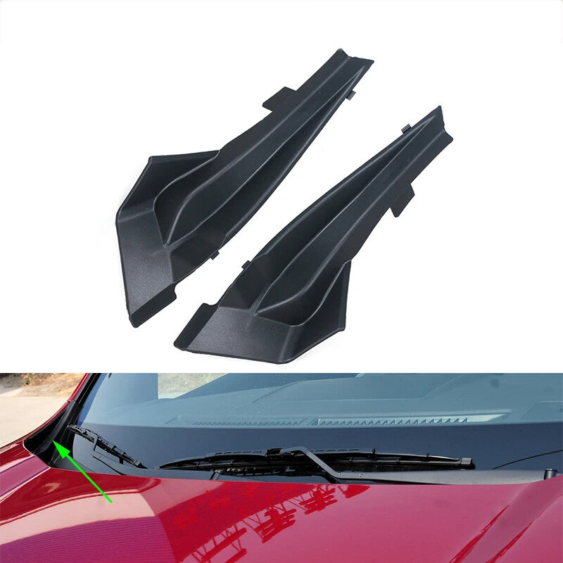Pair Front Windshield Wrap Corner Wiper Side Cover For X-Trail Xtrail T31 v
