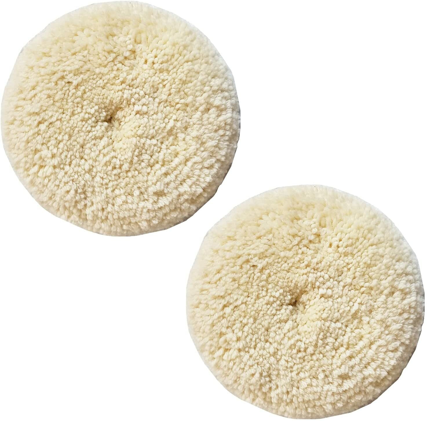 6-inch 100% wool hook-and-loop grip with cushioning pad for compound cutting and polishing