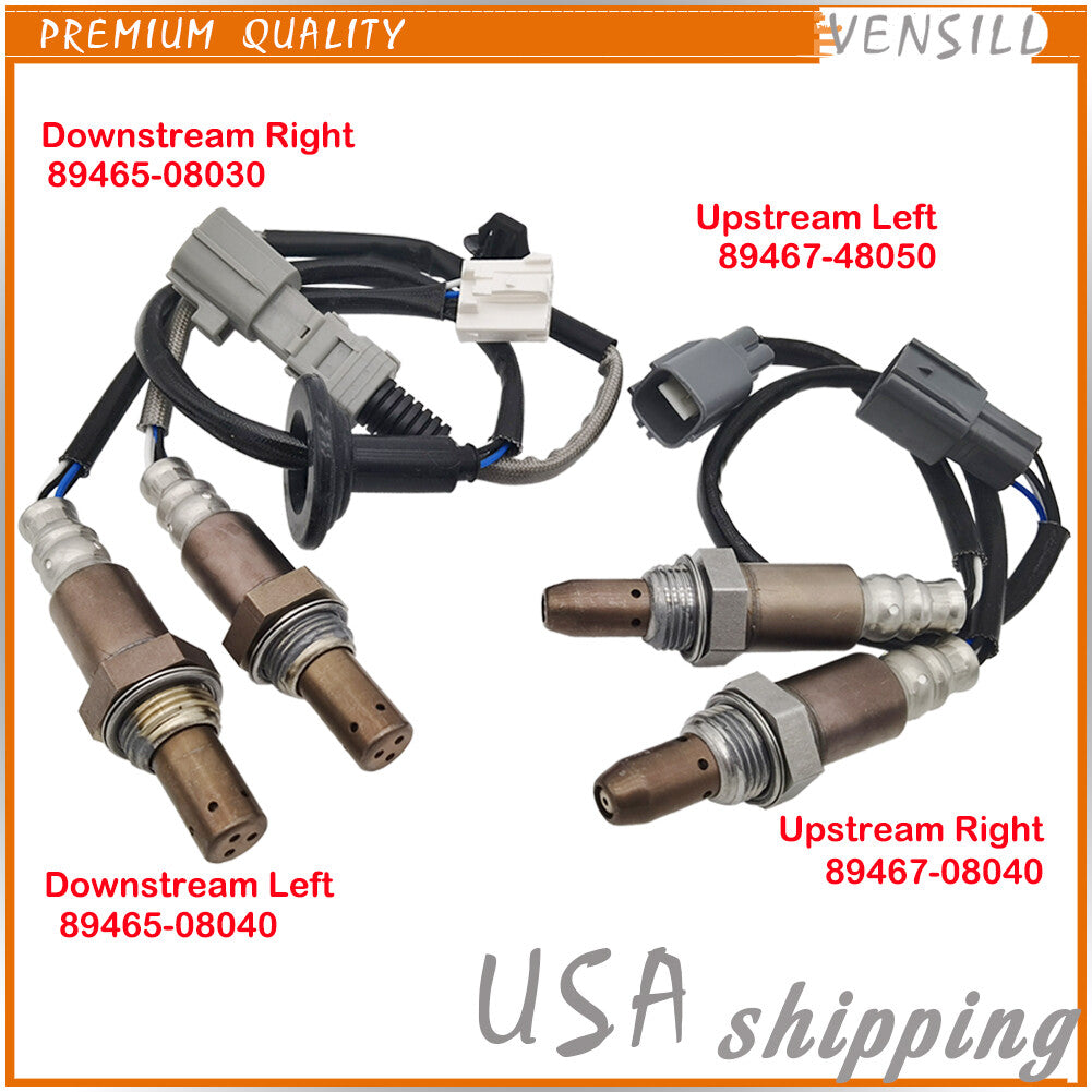 4pcs Oxygen Sensor 89465-08030/08040 89467-08040/48050 for 04-06 for Toyota for Sienna