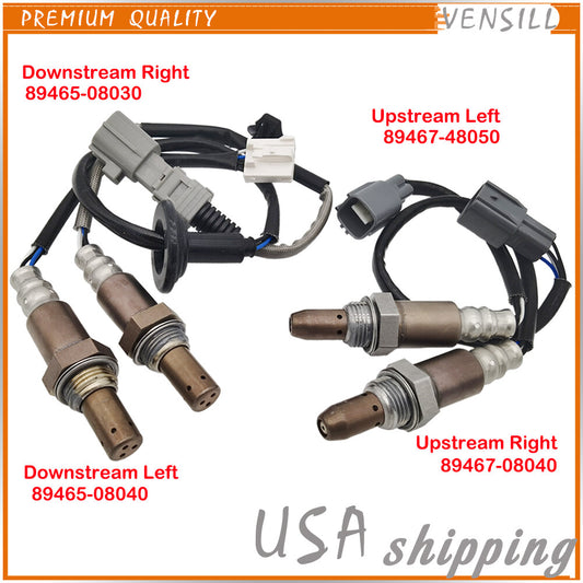 4pcs Oxygen Sensor 89465-08030/08040 89467-08040/48050 for 04-06 for Toyota for Sienna