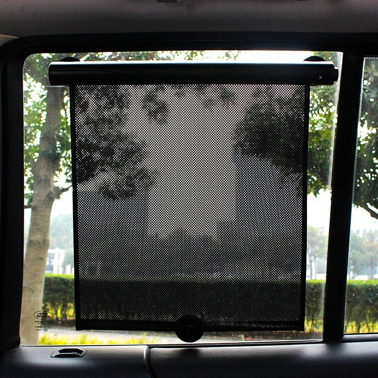 Retractable 2X Car Side Window Sunshade and Rear Window UV Protection Film for Babies and Children n