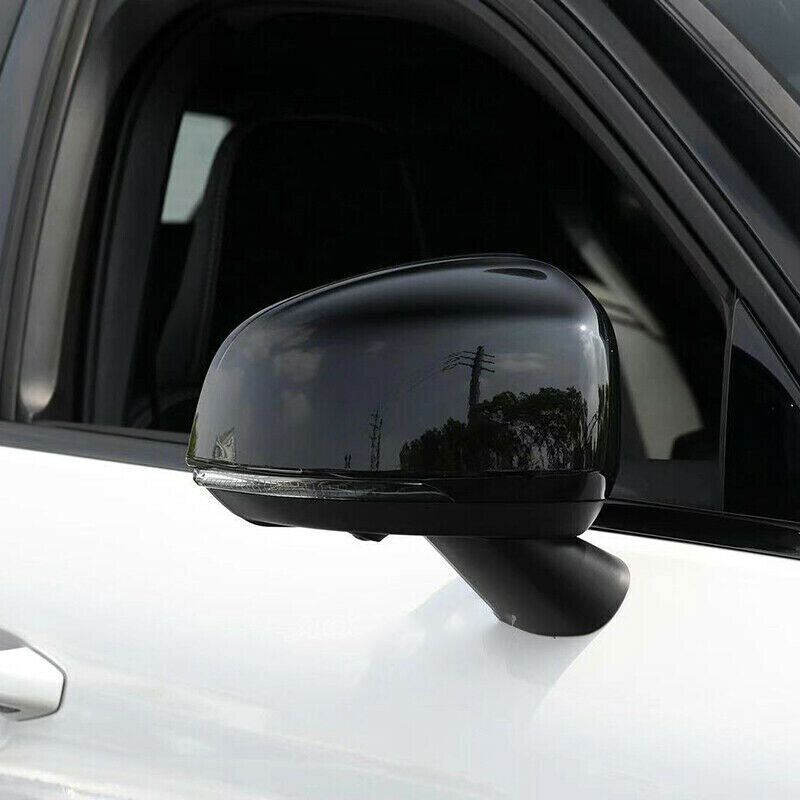 Chrome Rear View Mirror Rain Eyebrow Cover Trims ABS For RAV4 2019-2024 v