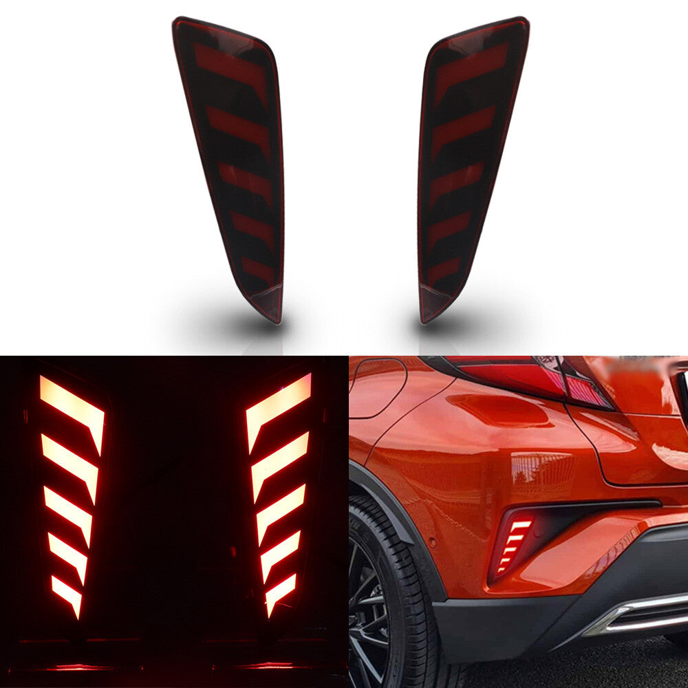 LED Reflector Rear Bumper Tail Light For Toyot@a C-HR CHR 2017-2021 Brake Lamp n