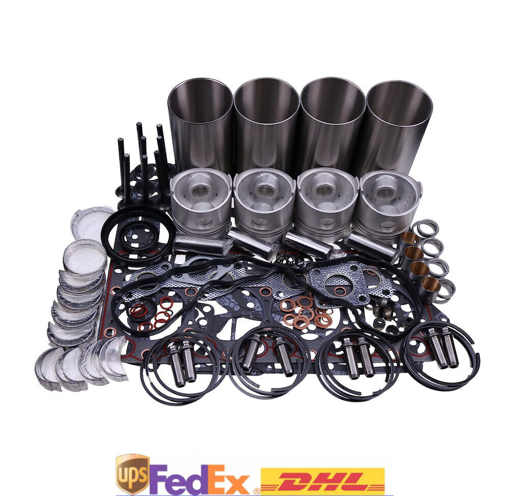 Overhaul Rebuild Kit Cylinder Head Assy Oil Water Pump for Kubota V3307 Engine