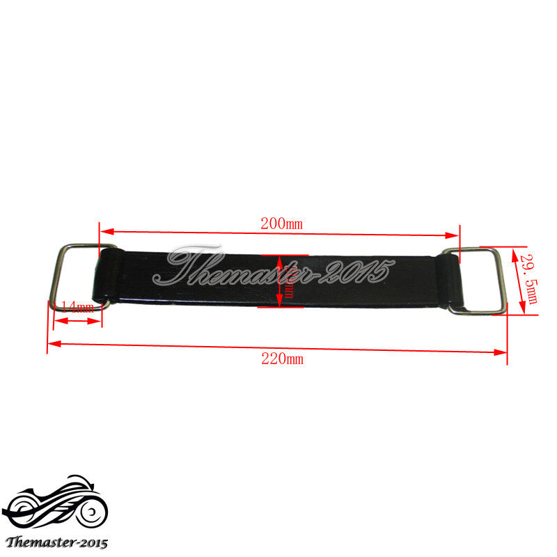 Rubber Battery Strap Belt Fit ATV Quad Go Kart Pit Dirt Bike Motorcycle Q
