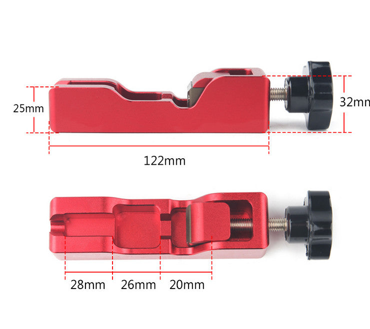 Universal spark plug gap tool for most 10/12/14/16 mm spark plugs and contact gauges.