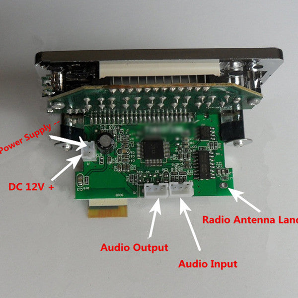 12V Car Bluetooth Wireless MP3 Decoder Board Audio Module with USB, SD, TF, and FM Radio n