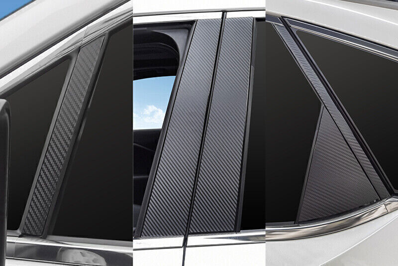 for Lexus RX350 350h 23-2024 Carbon Fiber Door B,C Pillar Post Sticker Decal 10P
