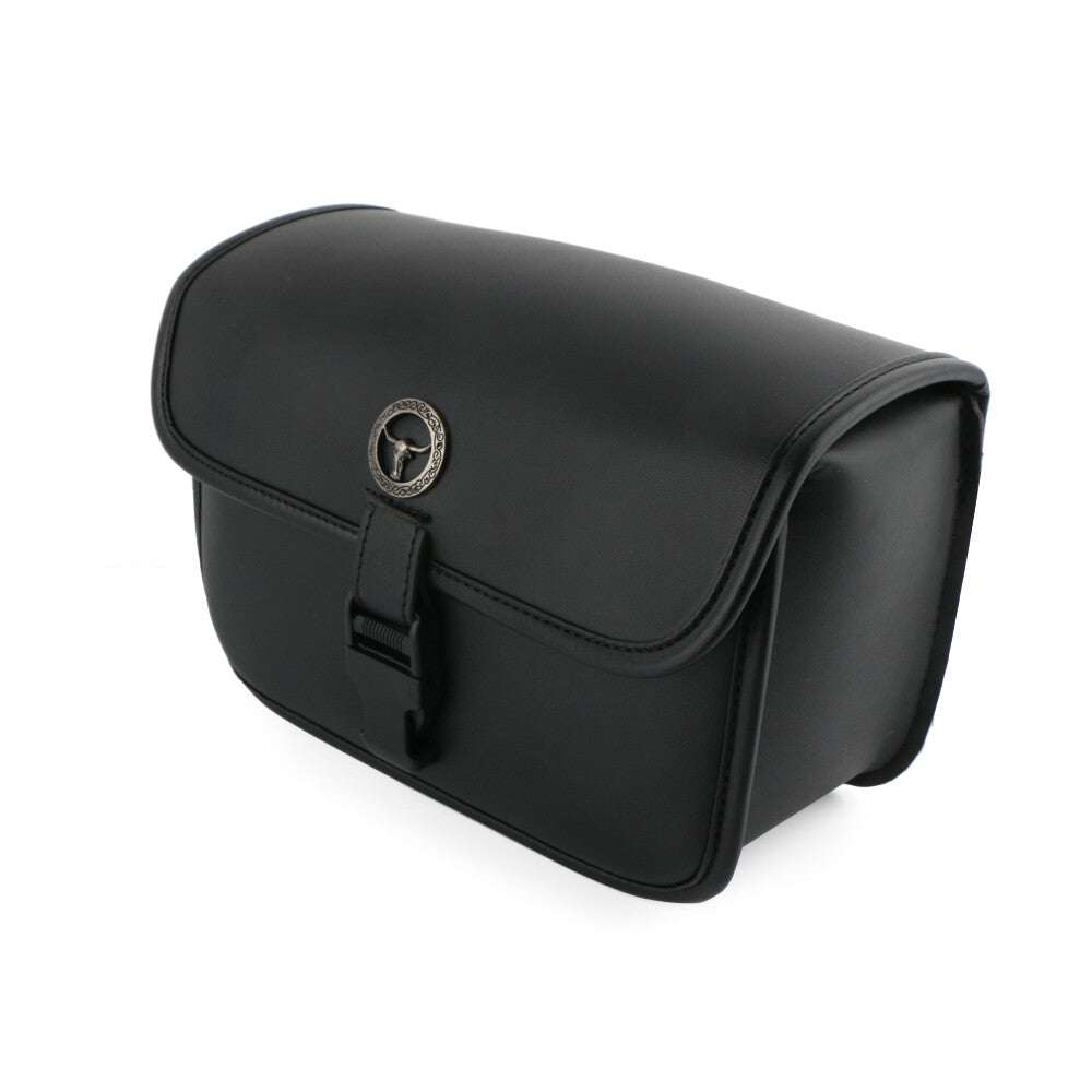 Universal Motorcycle Polyurethane Synthetic Leather Side Saddle Bags - Waterproof