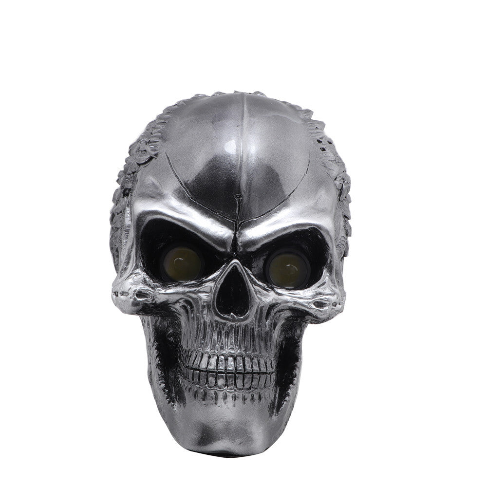 Motorcycle LED Retro Skull Headlight Lamp for Harley Choppers Cruiser Custom Q