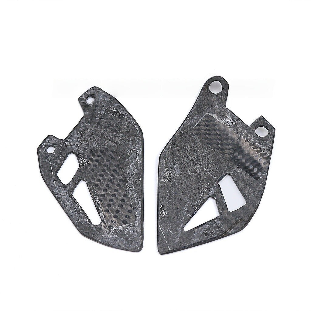 for Kawasaki Z H2 / SE 2020-2023 Carbon Fiber Heel Guard Plates Rearset Foot Peg