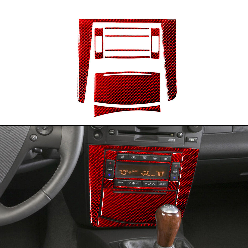 Red Carbon Fiber Overhead Console Panel Cover Trim for Hyundai Azera 2006-2011 v