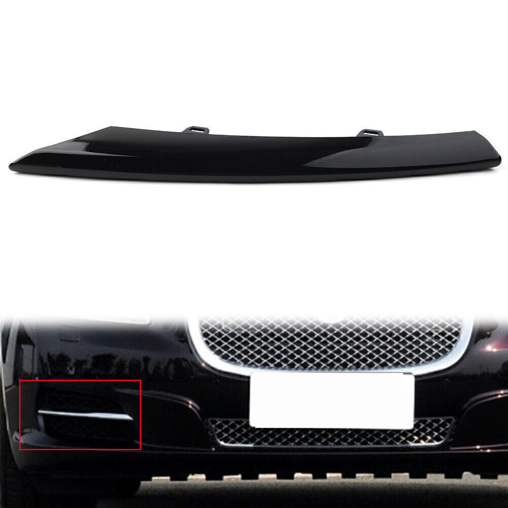 Front Right Side Grille Molding Trim ABS Gloss Black for JAGUAR XJ 2010 11-2015
