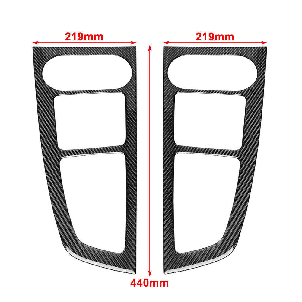 Interior Center Console Panel Cover Trim LHD Carbon Fiber For 2017-21 for Audi A4 B9