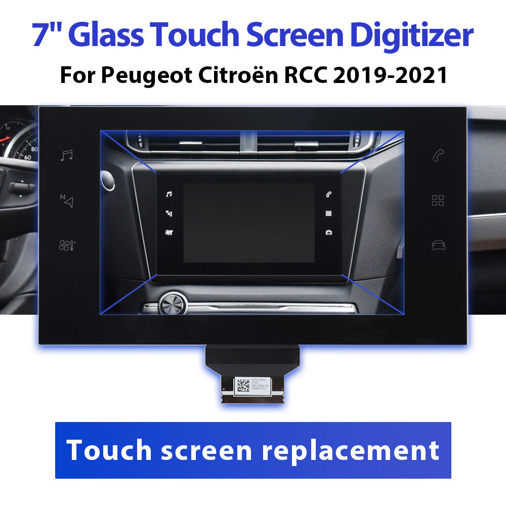 F¨¹r for Peugeot 308 408 for Citroen C3 C4 Radio Nav 7 Touchscreen Digitizer LPM070G215A