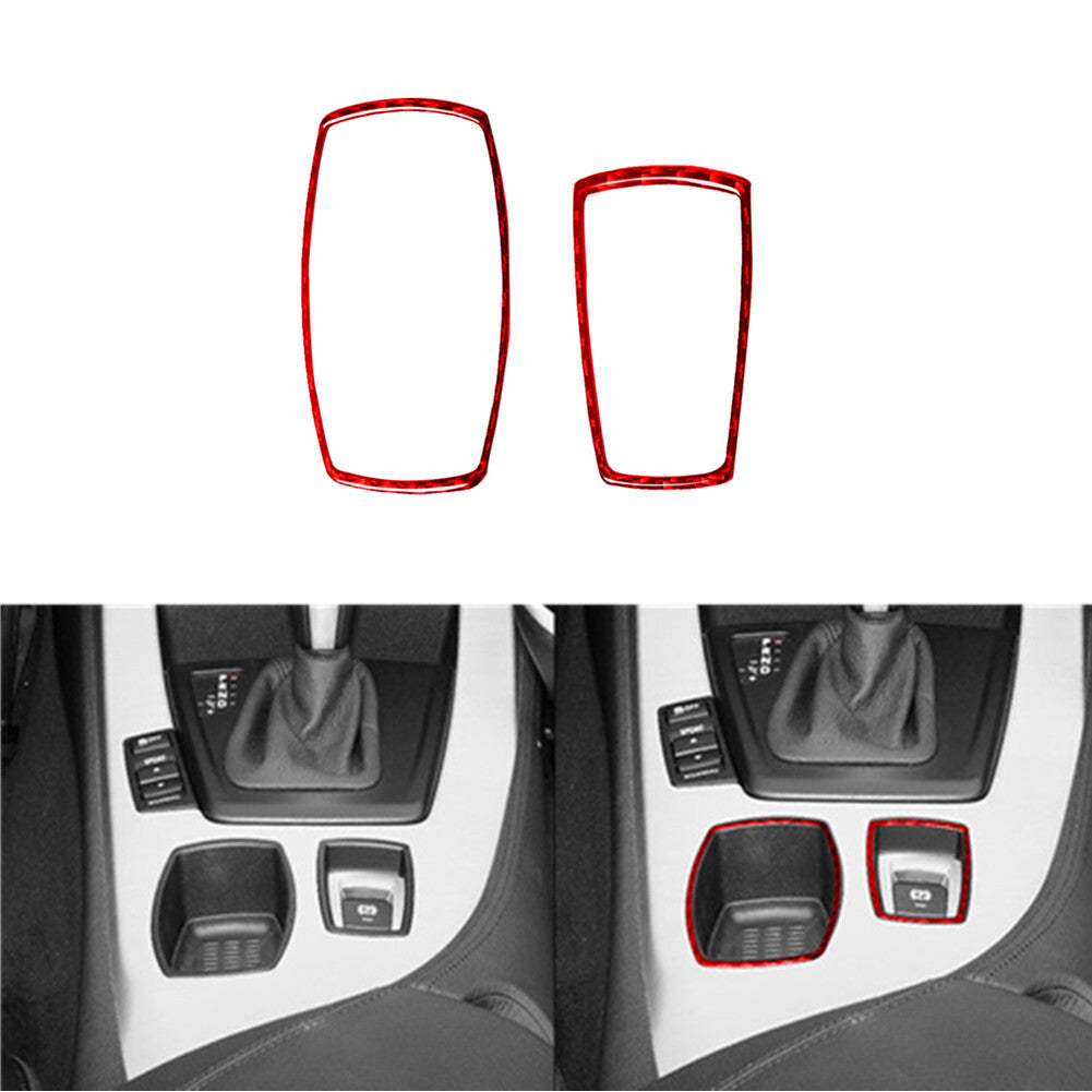 Carbon Fiber Headlight Switch Panel Trim Cover For 3 F30 2013-2019 v