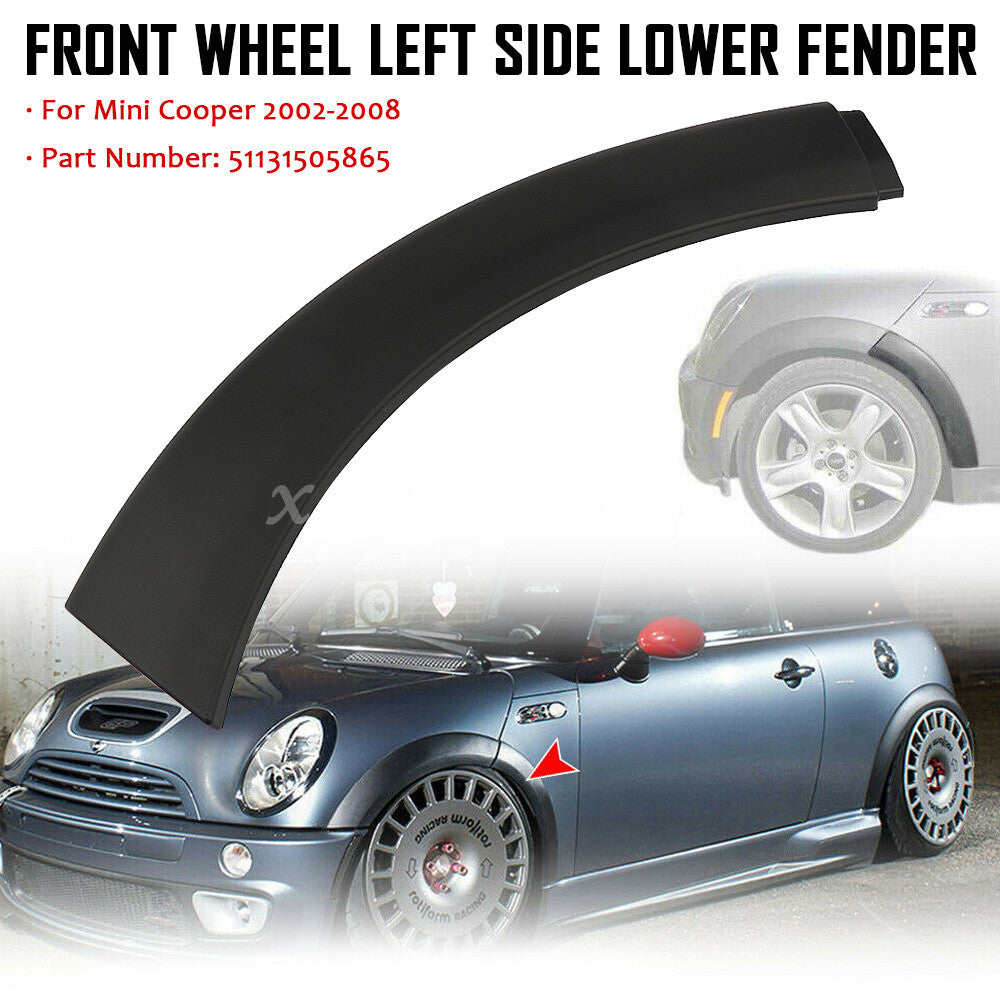 Car Front Left Side Wheel Lower Fender Arch Cover Trim for Mini Cooper 2002-2008