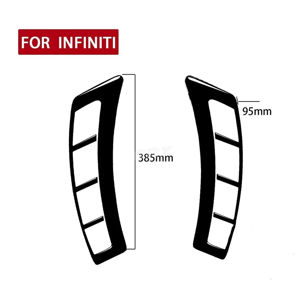 Glossy Piano Black Exterior Side Fender Air Intake Cover for Infiniti FX35/QX70. n